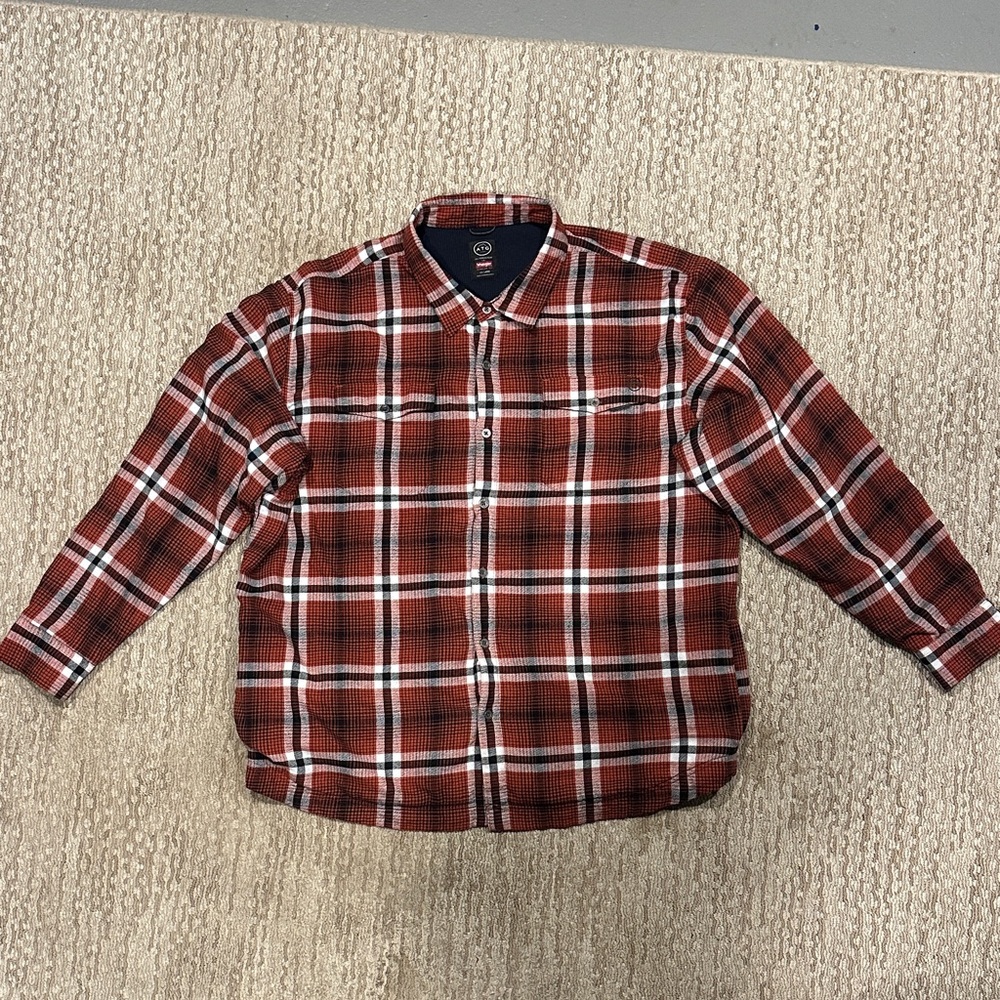 Wrangler  ATG Orange and black flannel (291)